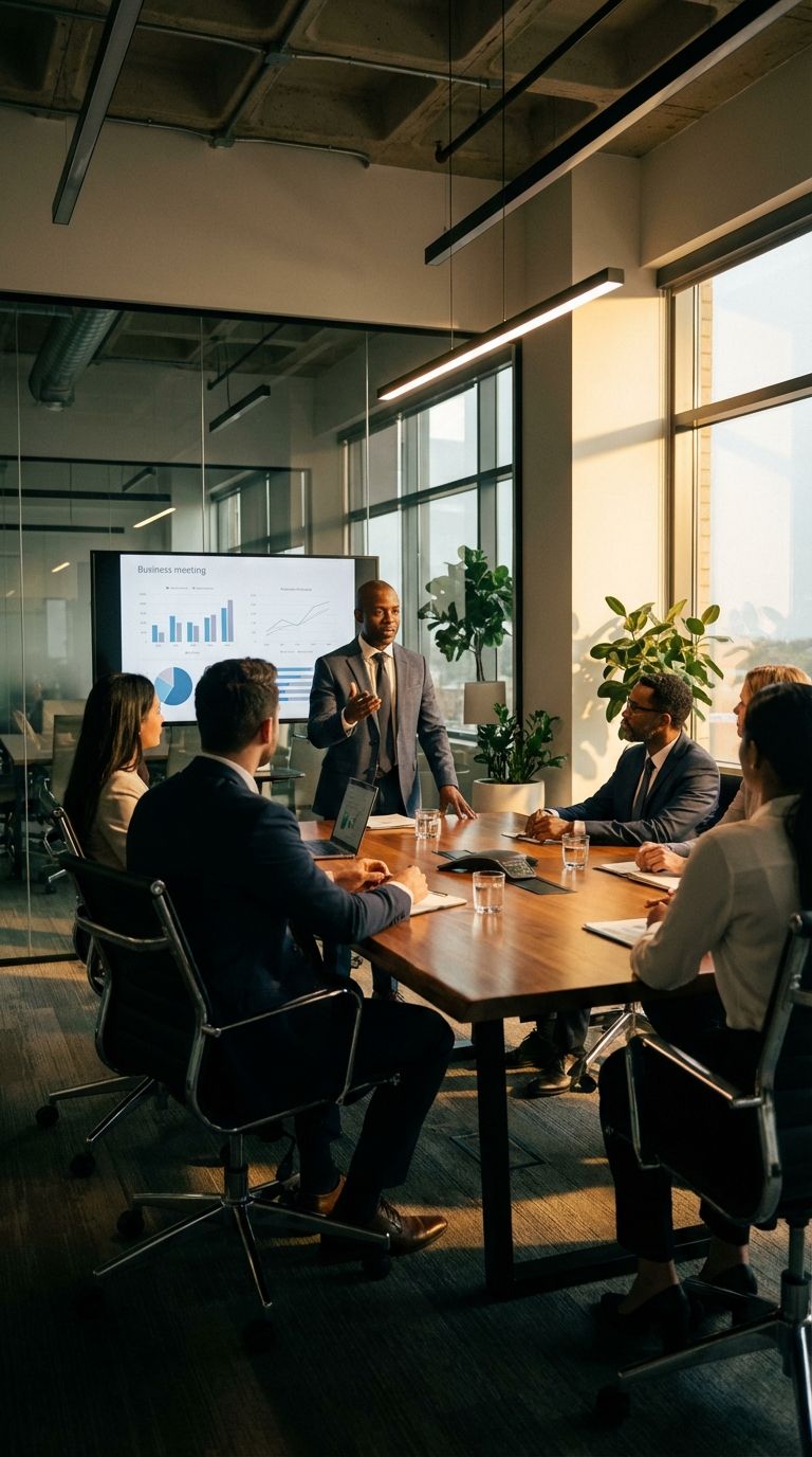 People meeting around a conference table